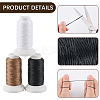 3 Rolls 3 3 Colors Flat Waxed Polyester Cord OCOR-CL0001-12B-6