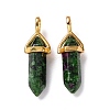 Natural Ruby in Zoisite Pointed Pendants G-K329-47G-2