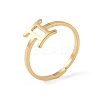 Real 18K Gold Plated 304 Stainless Steel Adjustable Finger Ring RJEW-L115-01G-06-1