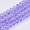 Baking Paint Glass Beads Strands EGLA-Q120-E-B01-1