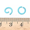 Spray Painted Iron Open Jump Rings IFIN-F149-F15-3