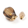 Faceted Natural Smoky Quartz Pendants G-H252-B06-3