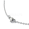 Natural Quartz Nugget Pendant Necklace with 304 Stainless Steel Chains NJEW-JN04385-01-3