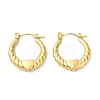 Ion Plating(IP) 304 Stainless Steel Heart Hoop Earrings for Women EJEW-L237-05G-1