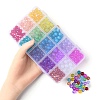 330Pcs 15 Colors Baking Painted Glass Beads Strands DGLA-YW0001-08-3