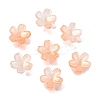 Acrylic Bead Caps OACR-I024-01G-1