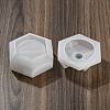 Hexagon Shape Candle Jar Molds DIY-K073-03-2