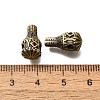 Brass Micro Pave Cubic Zirconia Beads KK-M313-17AG-3
