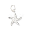 925 Sterling Silver Sea Animal Starfish Charms STER-E071-02S-06-1