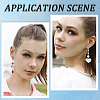 304 Stainless Steel Leverback Earring Findings STAS-SP0001-01B-5