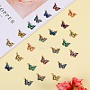 45Pcs 9 Colors Light Gold Alloy Enamel Pendants ENAM-SZ0004-07-6