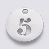 Non-Tarnish 304 Stainless Steel Pendants STAS-F233-05-P-1