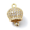 Rack Plating Brass Pave Cubic Zirconia Pendants KK-M282-39G-1