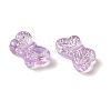 UV Plating Transparent Acrylic Beads LS-OACR-G036-14F-2
