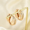 Brass Hoop Earrings for Women LS-EJEW-U041-09G-3