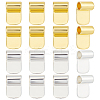 18Pcs 2 Styles Rack Plating Brass Glue-on Flat Pad Bails KK-AR0001-80A-1