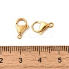 Ion Plating(IP) 304 Stainless Steel Lobster Claw Clasps LS-STAS-AB12-G-01-3