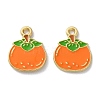 Fruit Alloy Enamel Charms PALLOY-S058-01LG-21-1