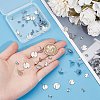 36Pcs 3 Size Flat Round 304 Stainless Steel Stud Earring Findings STAS-SP0001-59P-3