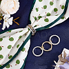 2Pcs 3 Layed Brass Rhinestone Finger Rings for Women RJEW-UN0003-09-2