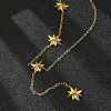 304 Stainless Steel Star Pendant Y Necklaces for Women LS-NJEW-Q026-01G-3
