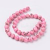Sea Shell and Synthetic Turquoise Assembled Beads Strands X-G-G758-01-6mm-2