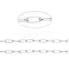 Tarnish Resistant 304 Stainless Steel Paperclip Chains CHS-F010-01B-P-1