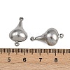 304 Stainless Steel Connector Charms STAS-L297-03P-3