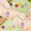 120Pcs 12 Colors Golden Plated Alloy Charms ENAM-SZ0001-64F-7