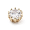 Brass Micro Pave Cubic Zirconia Pendants X-KK-M306-08G-2
