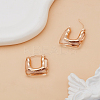 1 Pair Alloy with Resin Hoop Earrings for Women EJEW-LP0004-71B-3