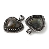 Natural Labradorite Pendants G-A095-01AS-01-2