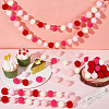 Wool Felt Ball Garland Colorful Pom Pom AJEW-WH0258-717A-4
