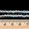Electroplate Transparent Glass Beads EGLA-B013-02A-AB19-4