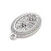 Brass with Clear Cubic Zirconia Pendants LS-KK-Z061-21B-P-2