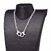 Personalized ABS Plastic Cable Chain Necklaces NJEW-JN03310-07-4