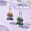 2 Pairs 2 Colors 304 Stainless Steel Dangle Earrings EJEW-MZ00130-2