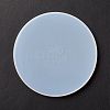 DIY Flat Round Cup Mat Silicone Molds X-DIY-E036-02-4