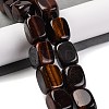 Natural Red Tiger Eye Dyed & Heated Beads Strands G-H040-A01-01-2