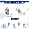 60Pcs Tibetan Style Alloy Pendants FIND-LP0001-76AS-2