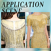 Polyester Tassel Lace Ribbon OCOR-WH0070-175E-5
