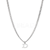 1Pc 304 Stainless Steel Letter Pendant Necklaces NJEW-LP0001-33D-P-1