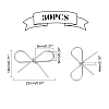 30Pcs 316 Stainless Steel Pendant STAS-DC0007-83-6