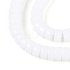 Opaque Solid Color Glass Beads Strands GLAA-N026-3x6mm-02-3