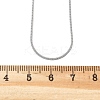 Non-Tarnish 304 Stainless Steel Square Snake Chains Necklaces NJEW-P170-01P-05-4