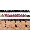 Gradient Color Natural Multicolor Tourmaline Beads Strands G-T141-68B-6