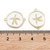 Ocean Brass Enamel Connector Charms KK-C251-05G-01C-3
