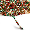 4 Colors 11/0 Christmas MIYUKI Delica Seed Beads SEED-X0058-20-4