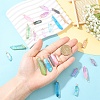 24Pcs 8 Styles Electroplated Natural Quartz Crystal Pendants PALLOY-YW00122-3