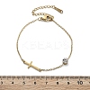 201 Stainless Steel Cable Chain Bracelets BJEW-H205-01E-G-5